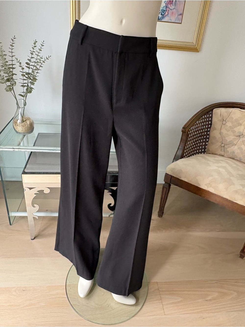 In wear women Black Dress Pants - Classic Straight Leg